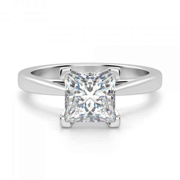 princess cut solitaire ring